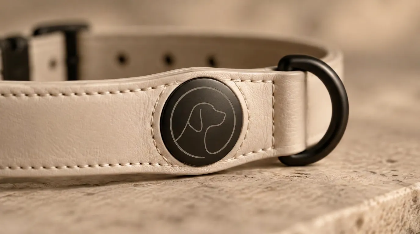 Smart Collar medallion in close-up